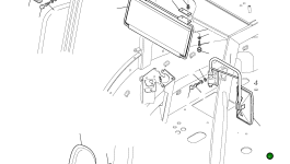 Зеркало 42N-54-17491 Komatsu