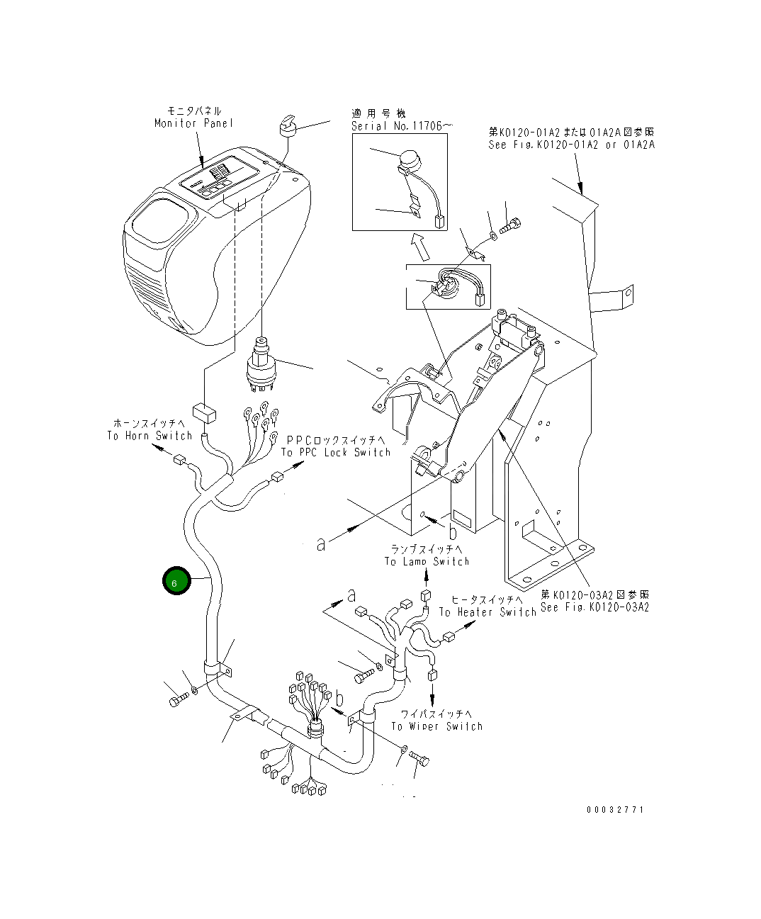 Жгут проводов 22L-06-13111 Komatsu