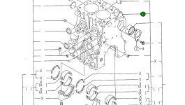 Блок цилиндров 119325-01010 Komatsu