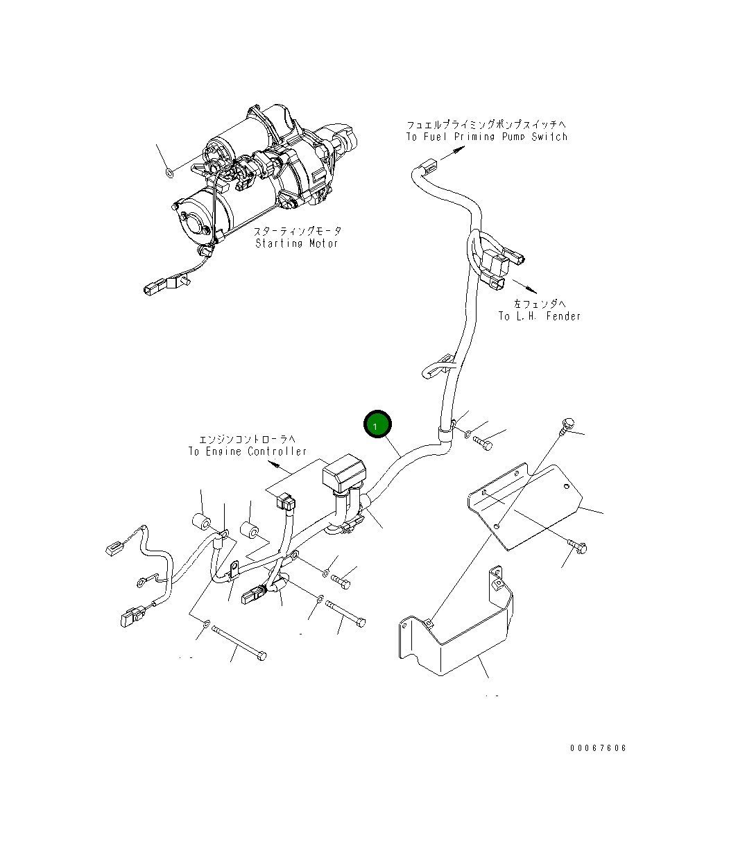 Жгут проводов 154-06-74440 Komatsu