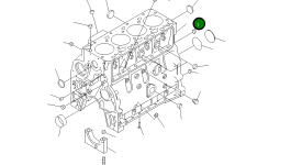 Блок в сборе, цилиндр 6732-21-1141 Komatsu