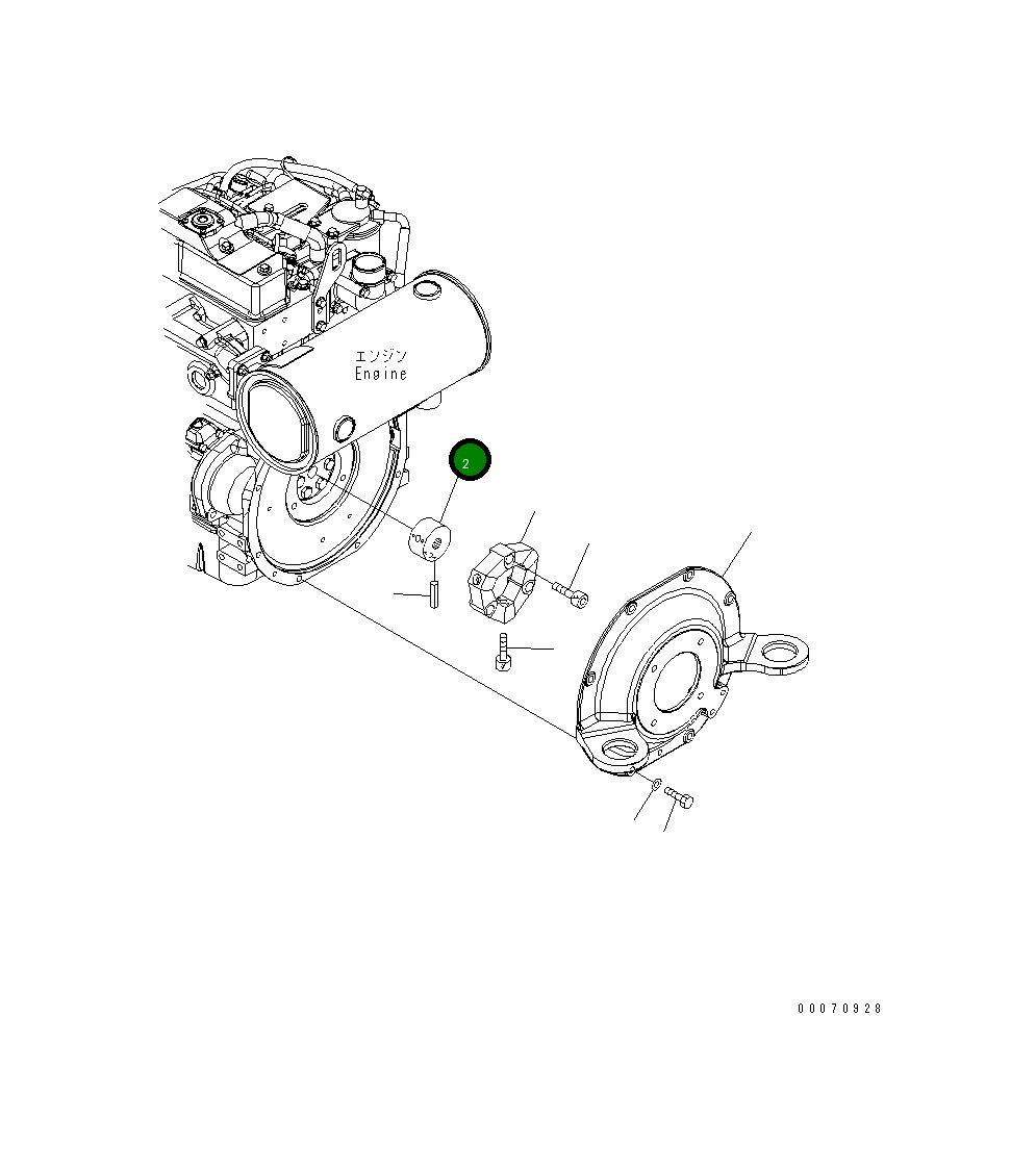 Бобышка 22L-01-21720 Komatsu