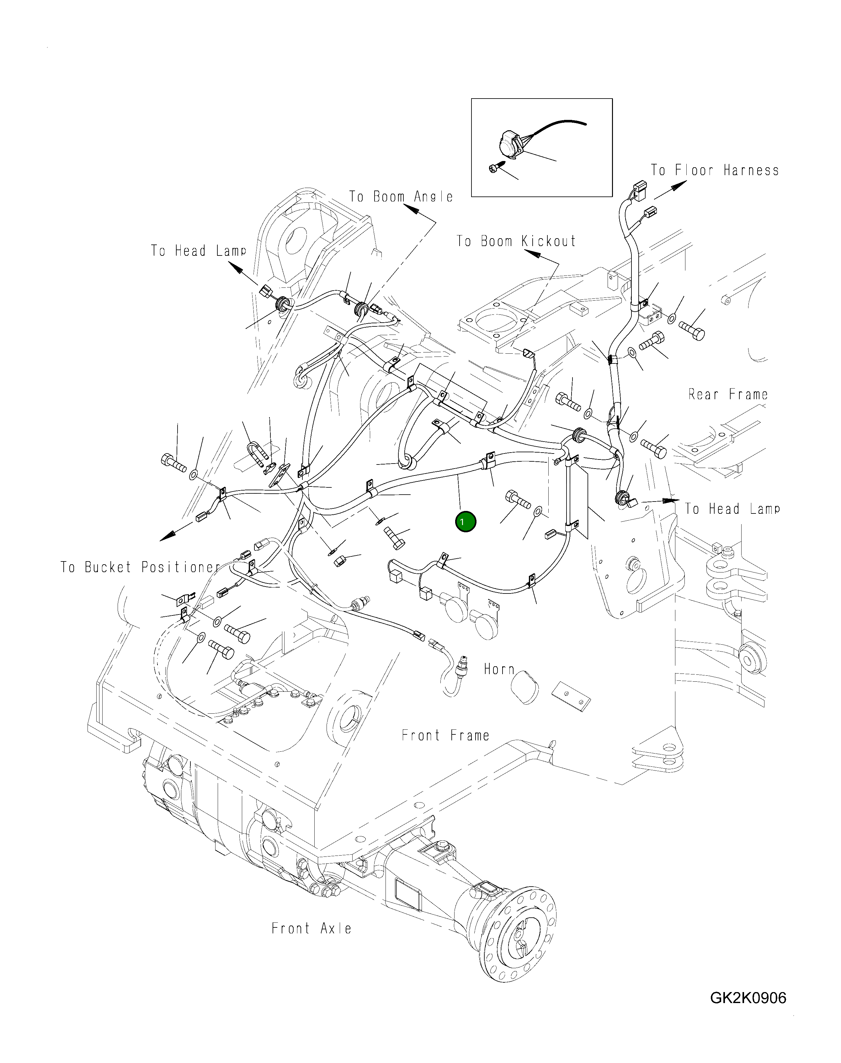 Жгут проводов 419-06-H2480 Komatsu