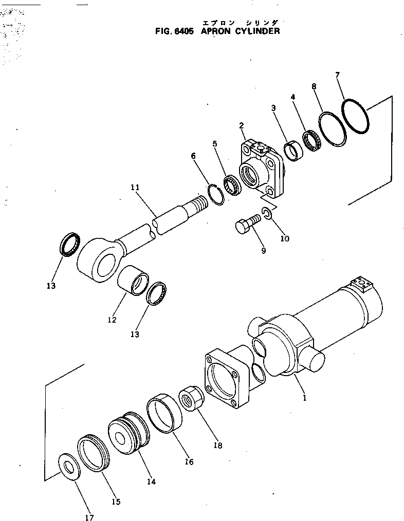 Цилиндр 283-63-13140 Komatsu