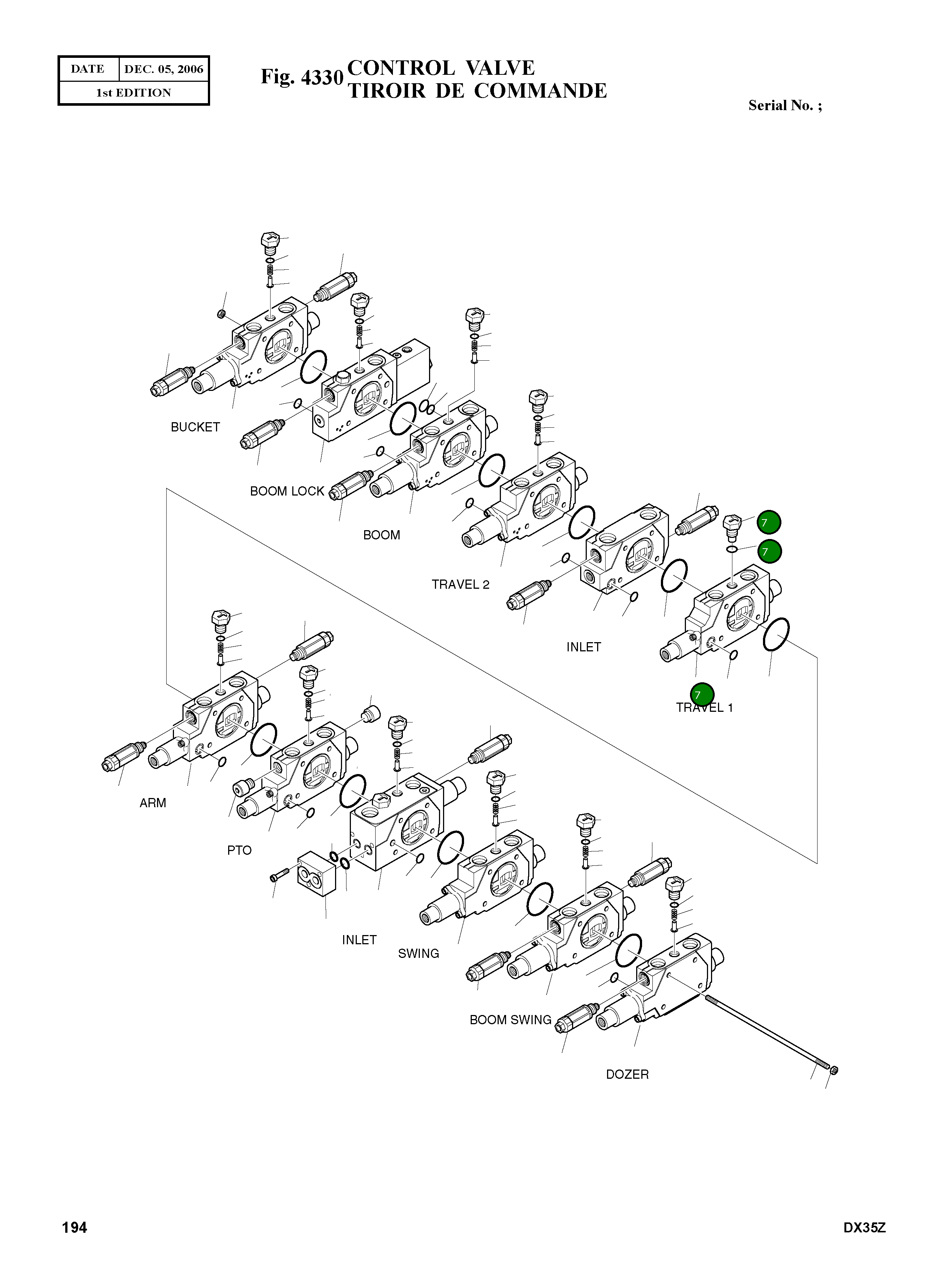 Блок в сборе – ход K9004971 Komatsu