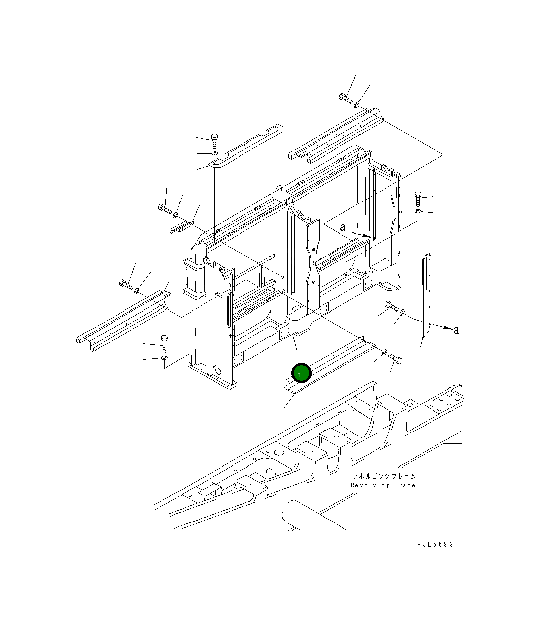 Защитный кожух 21T-03-71112 Komatsu
