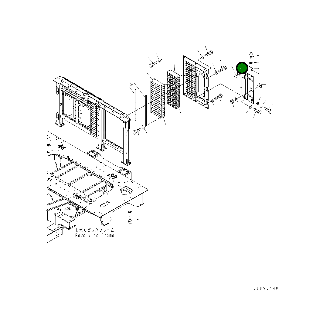 Дверь 21T-54-32711 Komatsu