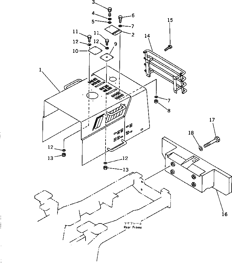 Защитный кожух 423-Z94-1560 Komatsu