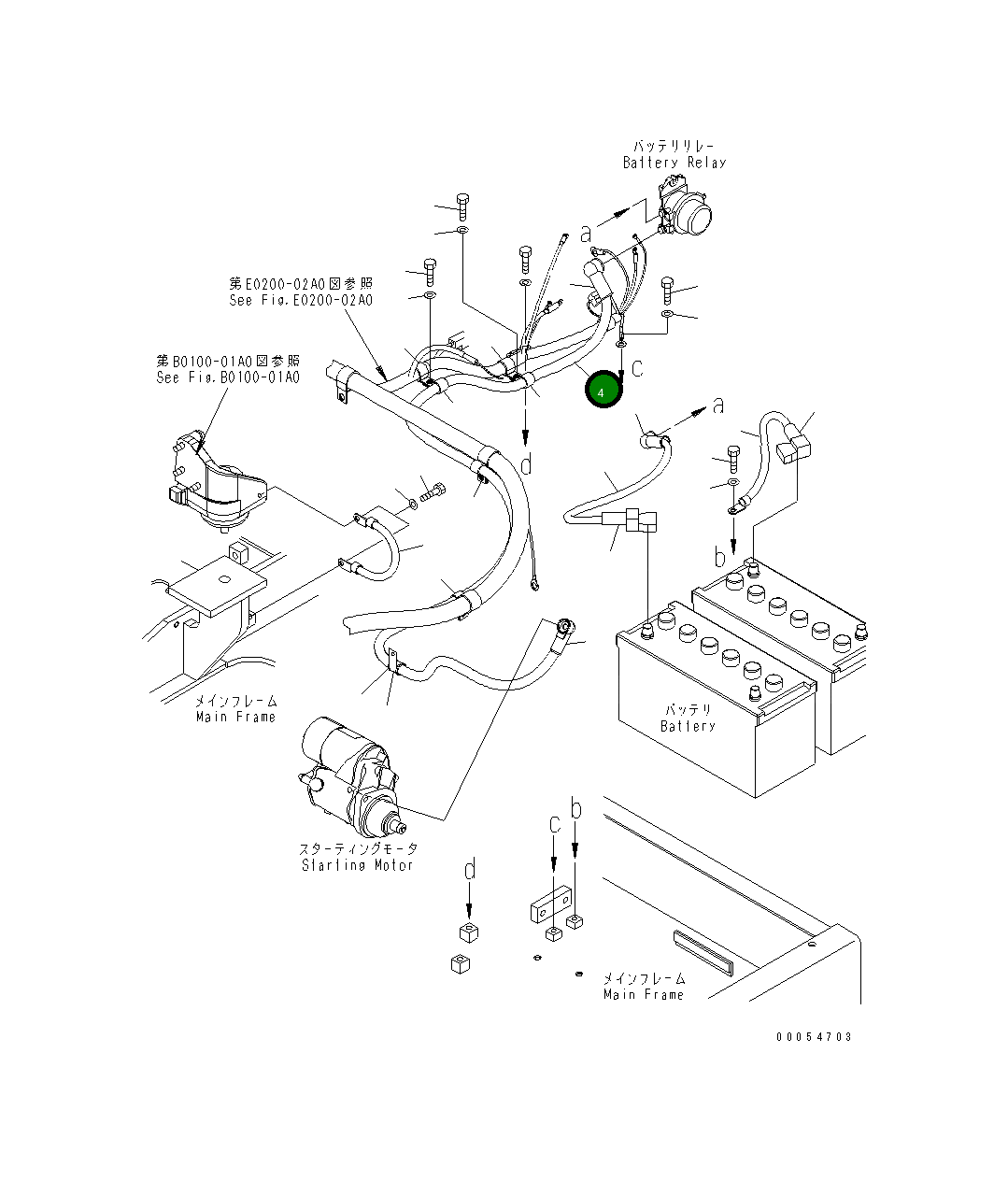 Кабель 8240-06-4280 Komatsu