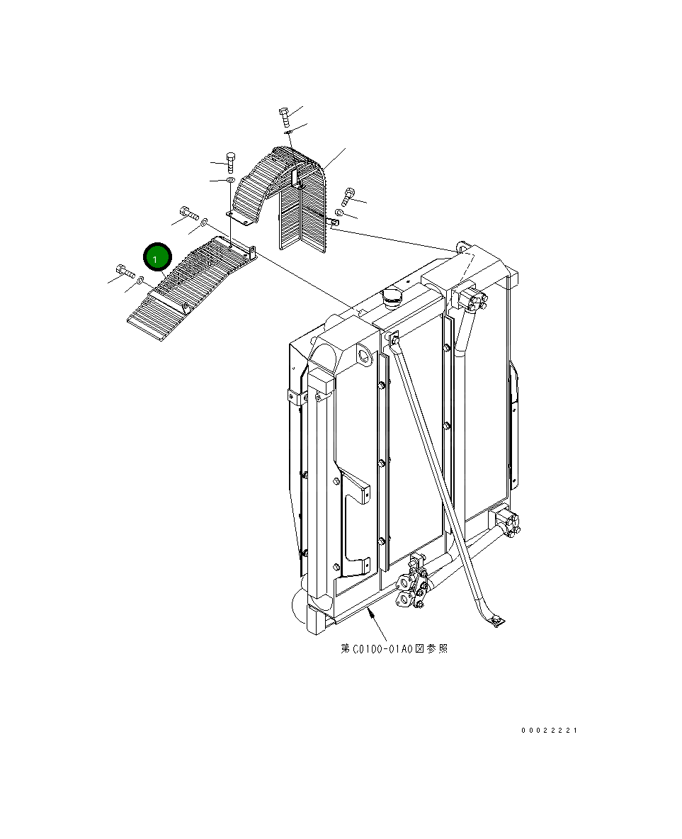 Защитный кожух 20G-03-31613 Komatsu