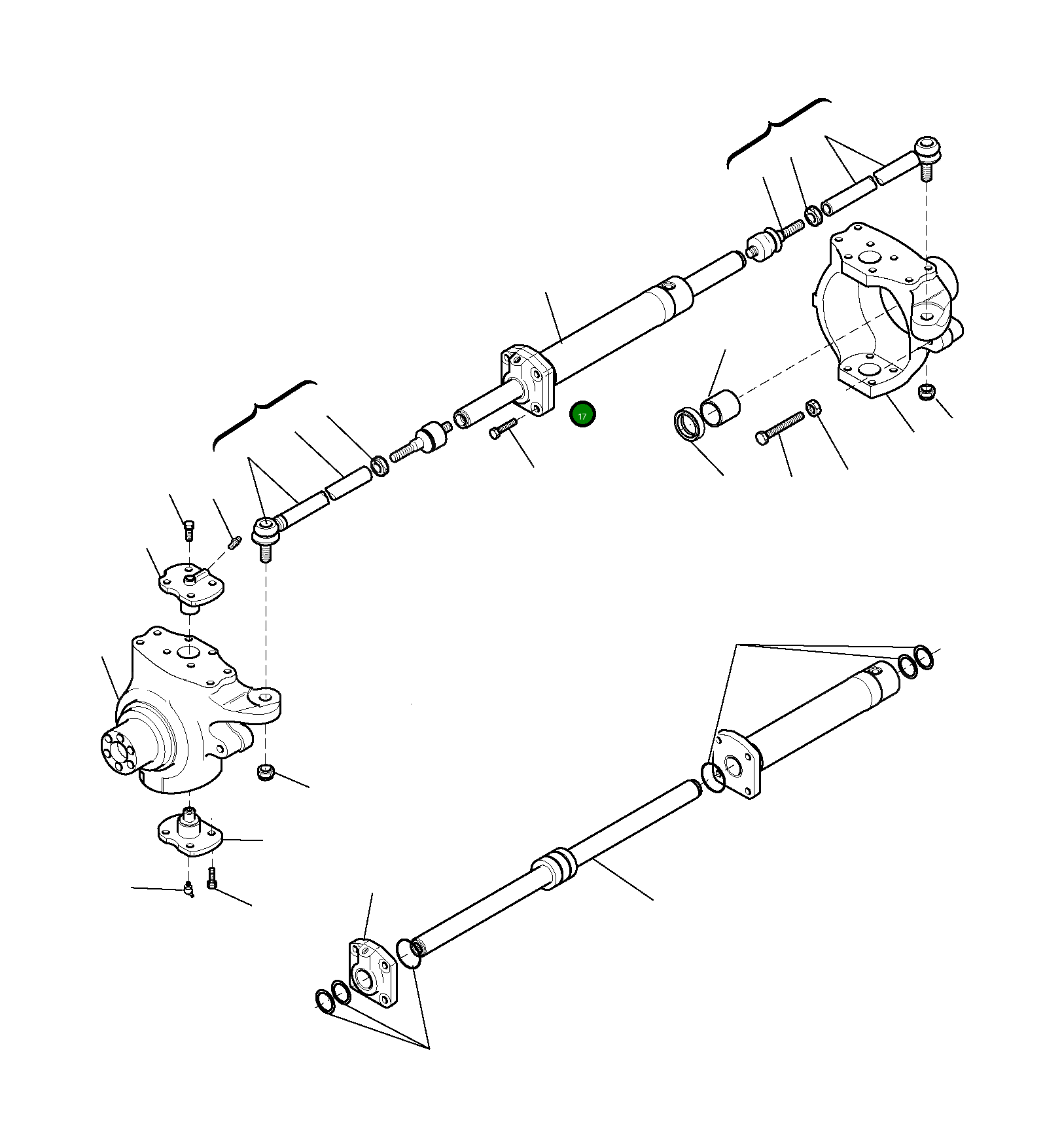 Домкрат CA0130167 Komatsu