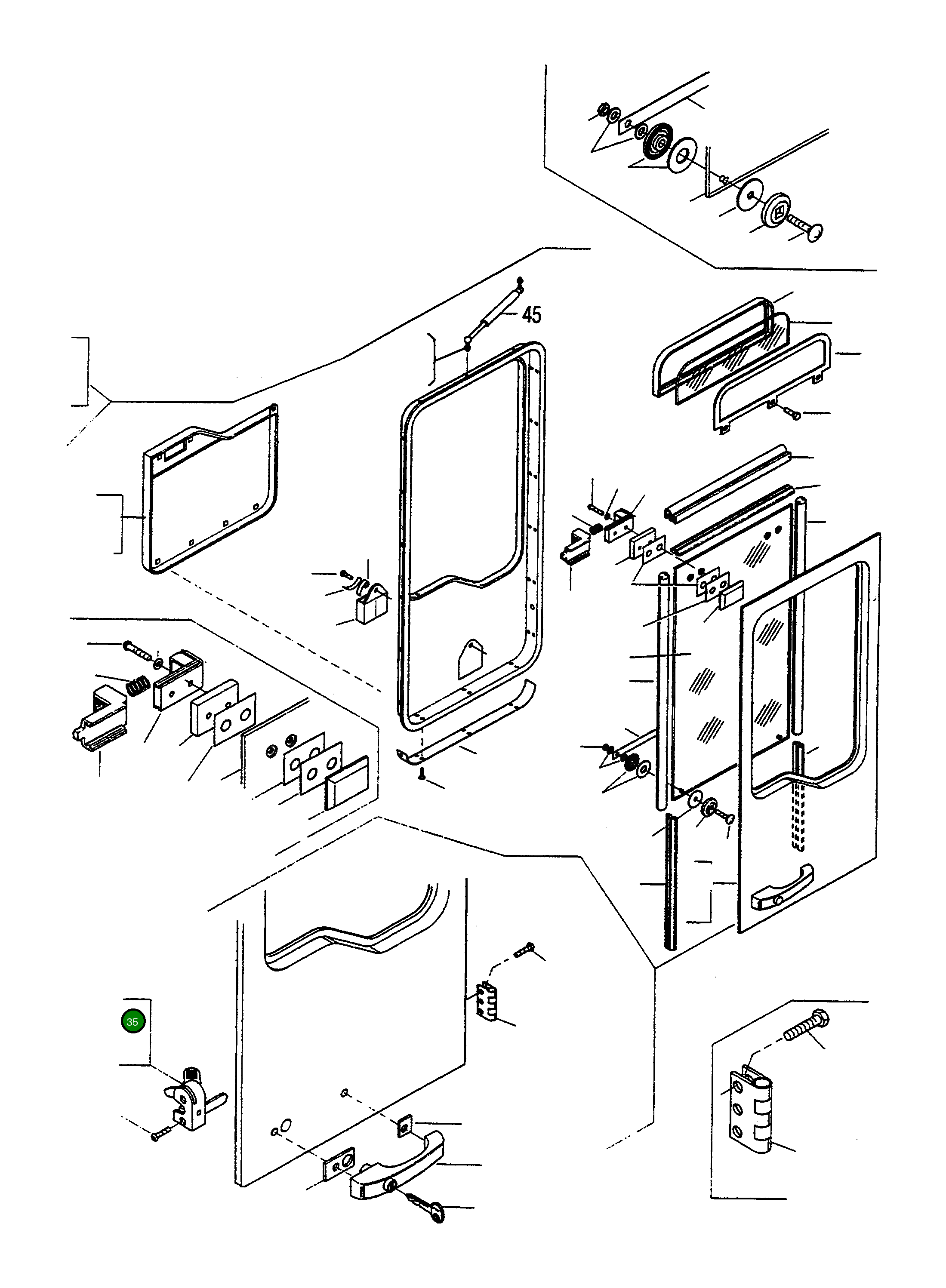 Замок 423-56-H0P36 Komatsu