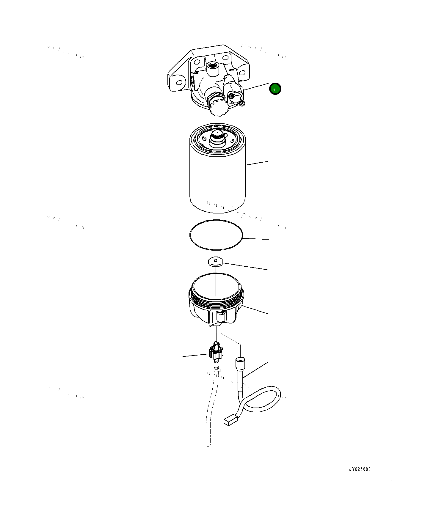 Головка фильтра A 6754717200 Komatsu