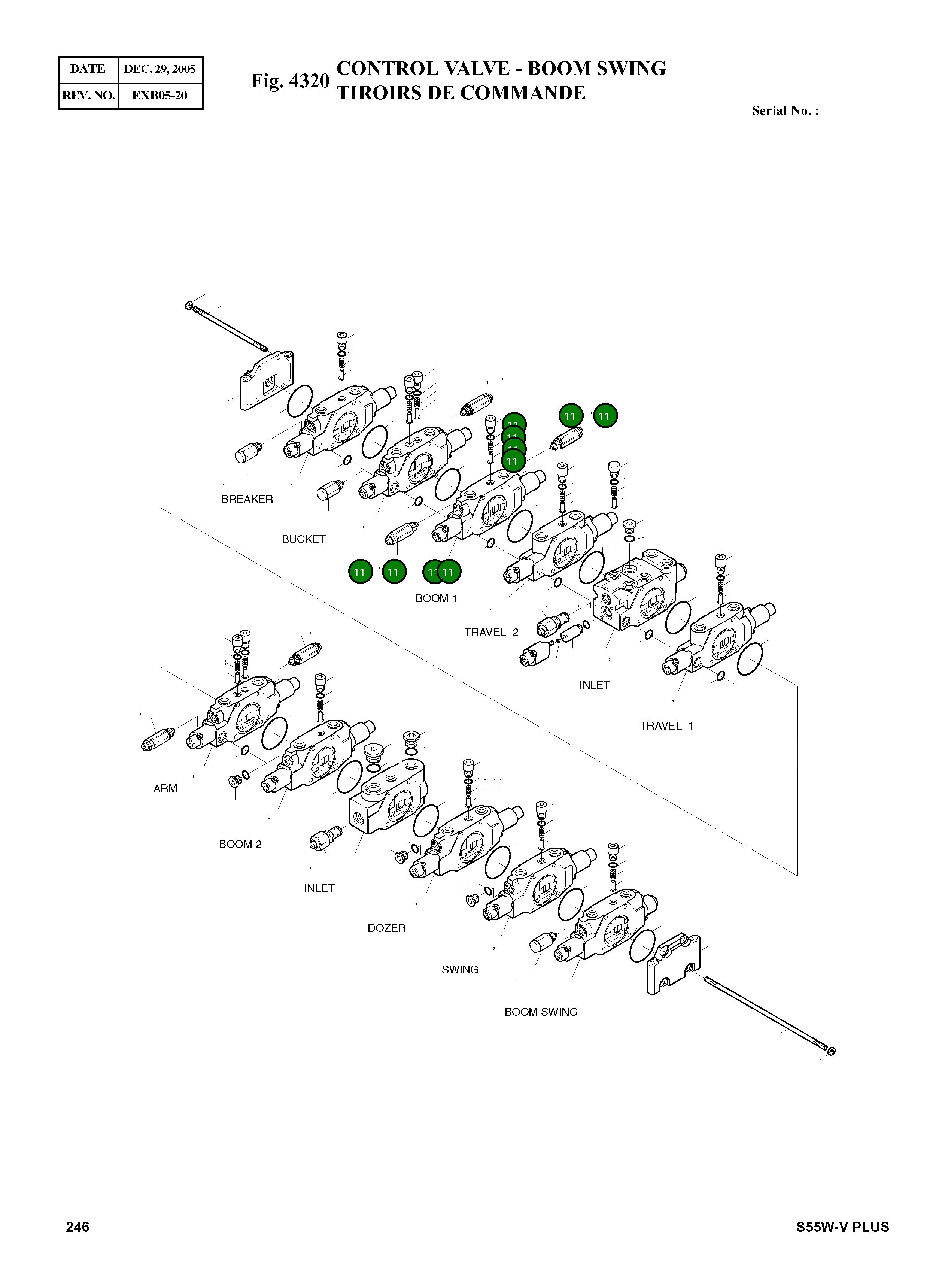 Блок в сборе – стрела 1 4-01-92494 Komatsu