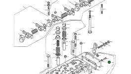 Головка блока цилиндров 4910909M91 Komatsu