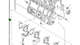 Блок цилиндров YM723900-01560 Komatsu