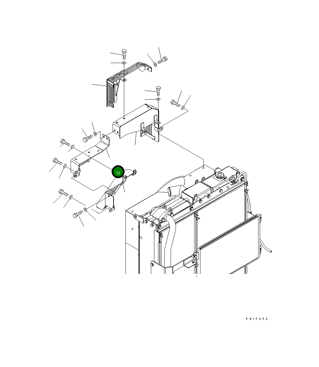 Защитный кожух 21K-03-71490 Komatsu