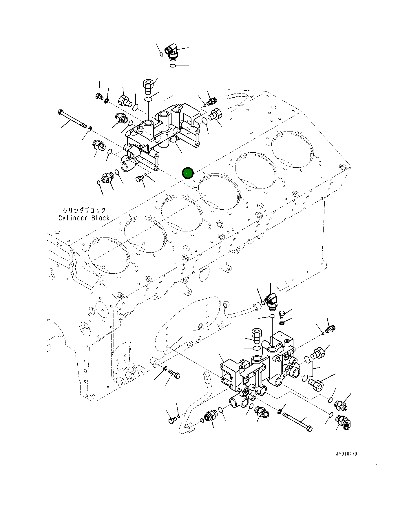 Блок 6219-71-7511 Komatsu