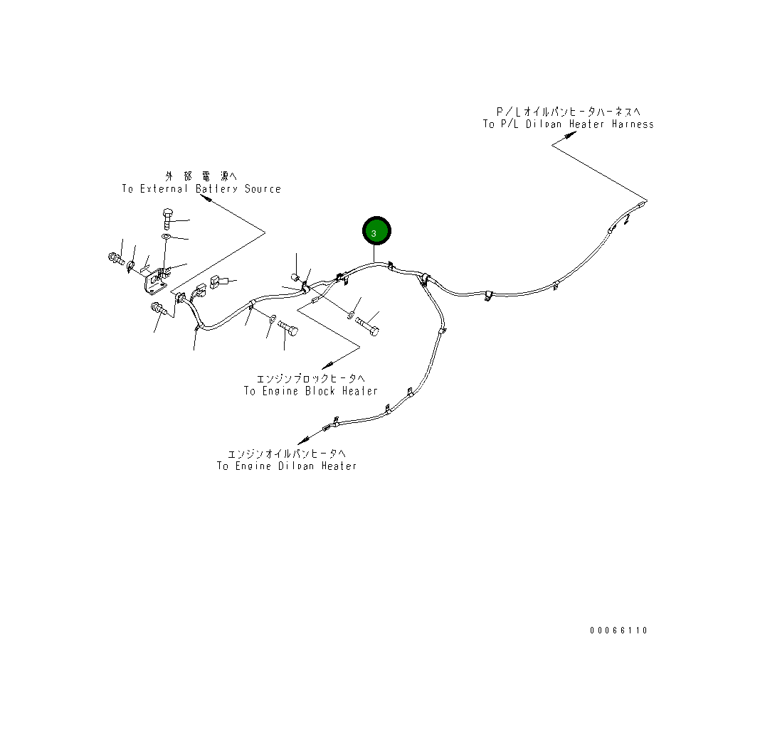 Жгут проводов 154-06-74340 Komatsu