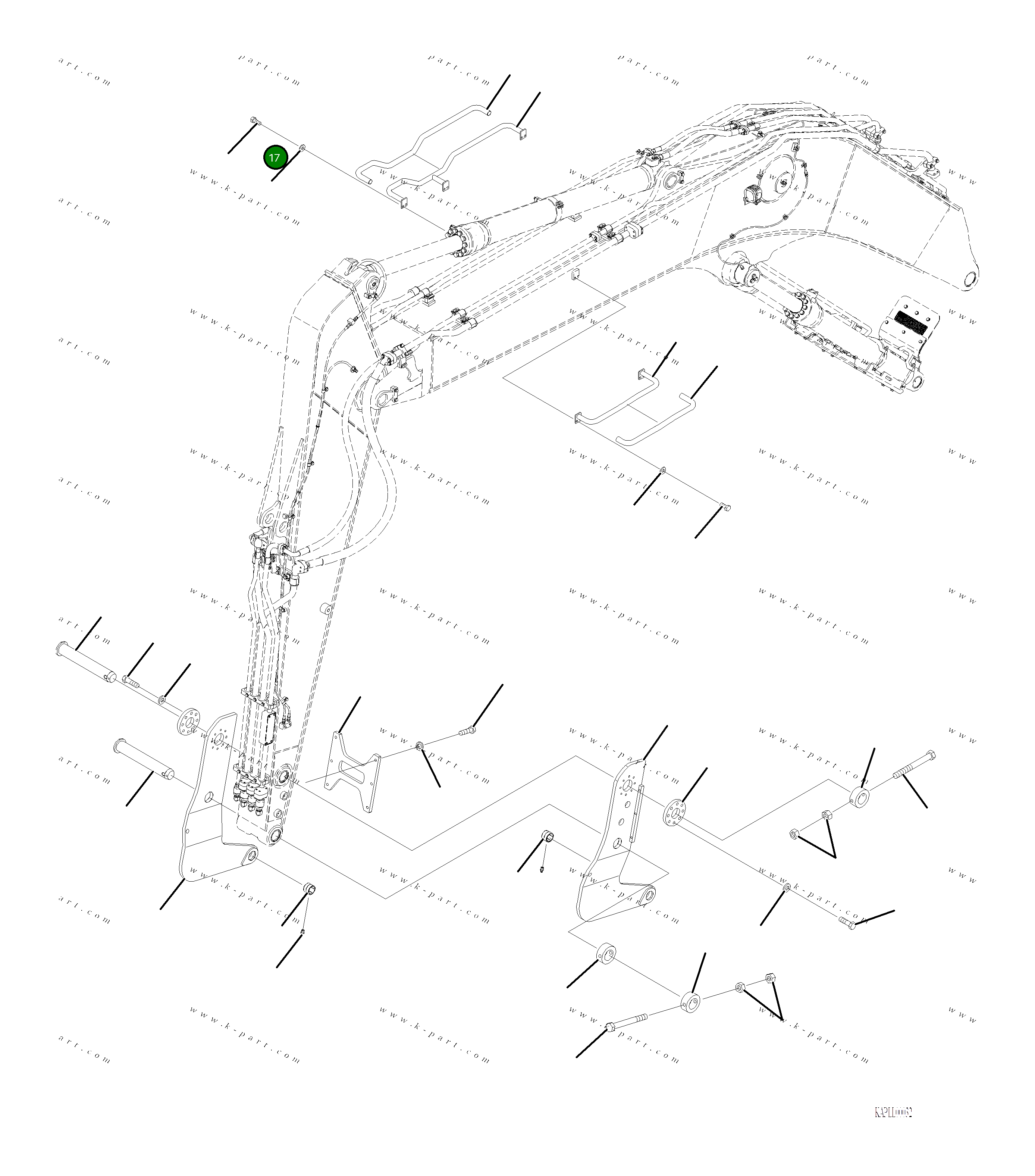 Защитный кожух 2A6-70-A0151 Komatsu