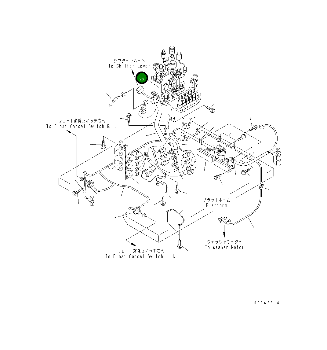 Жгут проводов 23B-06-41717 Komatsu
