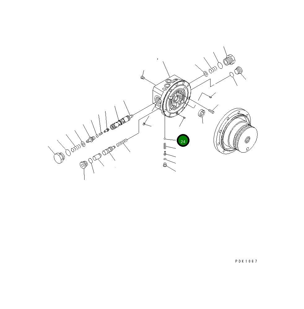 Дроссель FUHL68-5X5-08 Komatsu