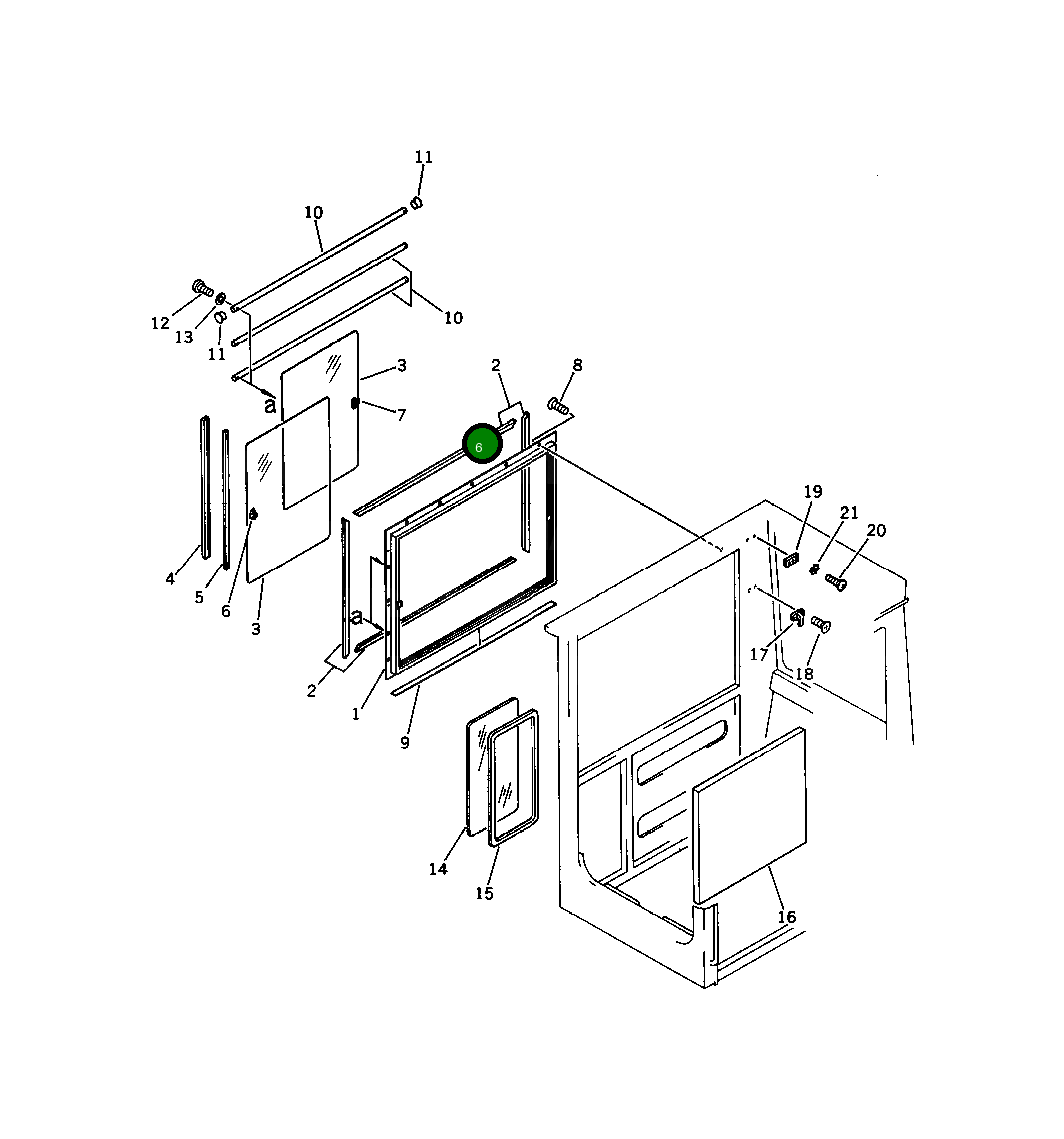 Замок 201-54-22350 Komatsu