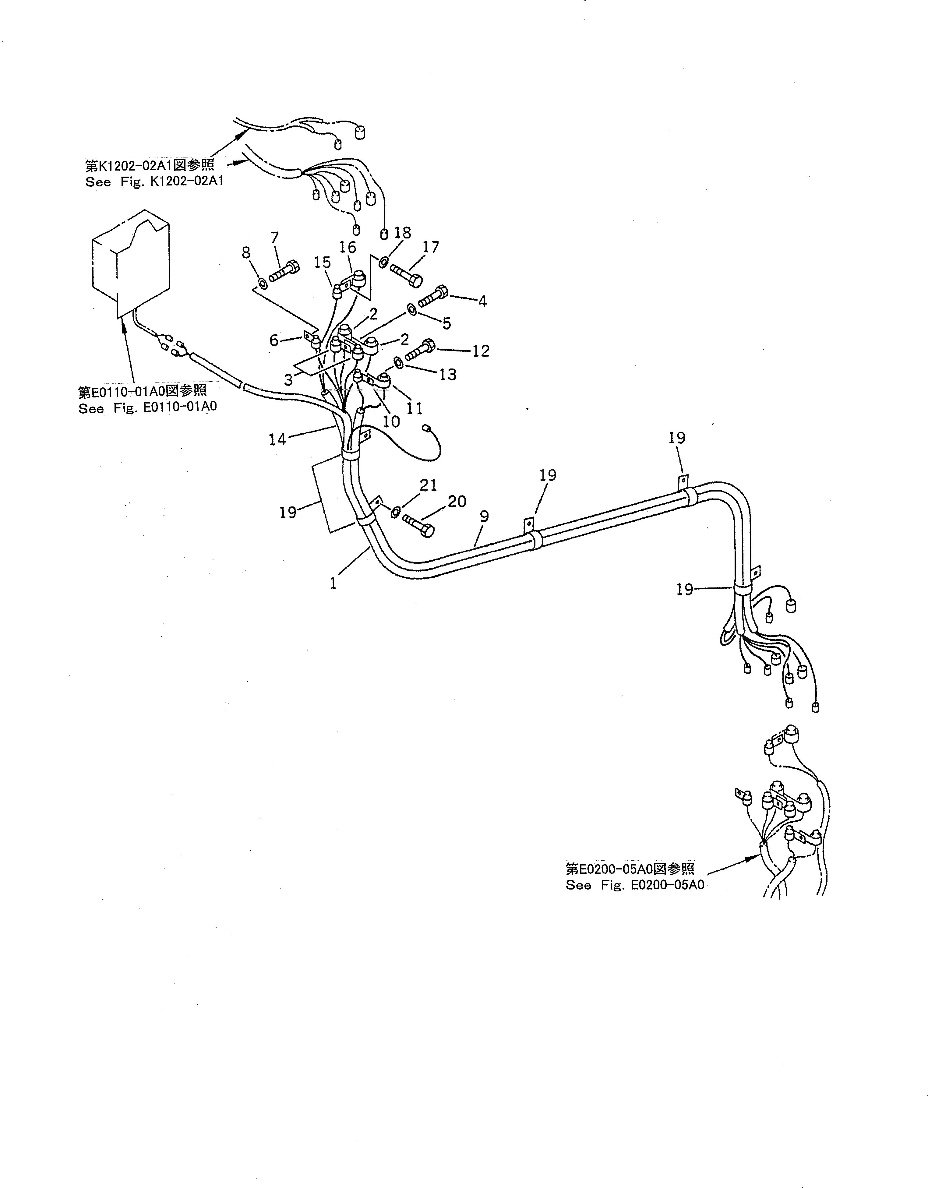 Жгут проводов 21T-06-73610 Komatsu
