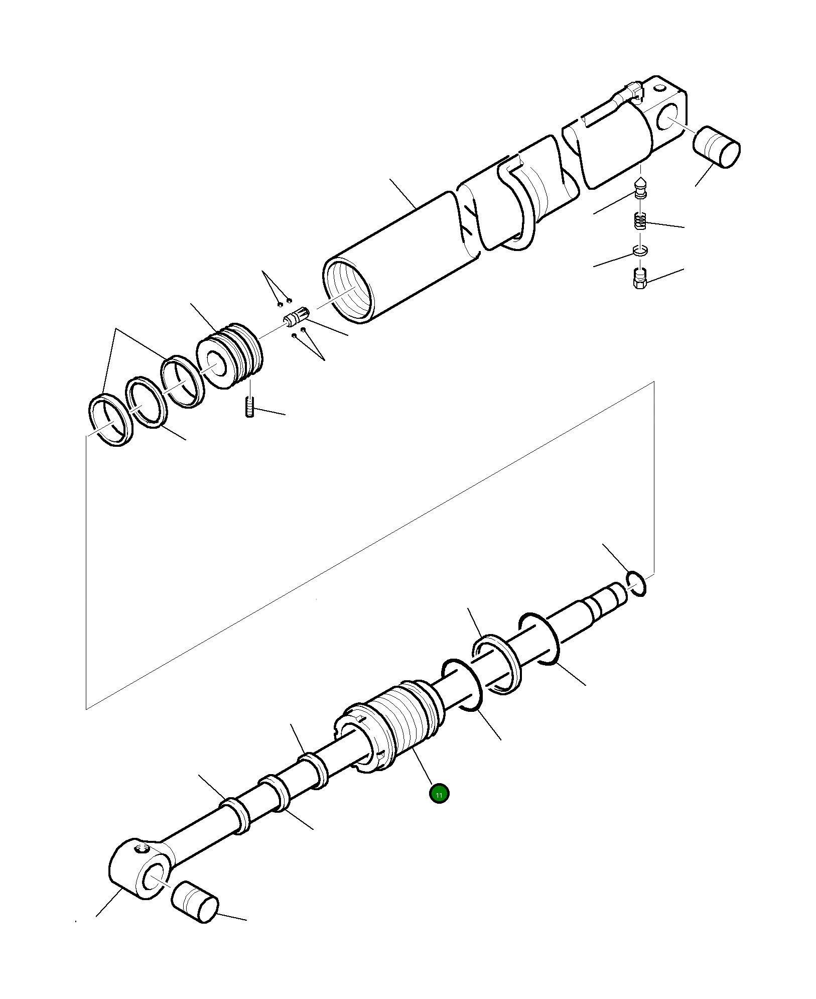 Головка блока цилиндров 395302016 Komatsu