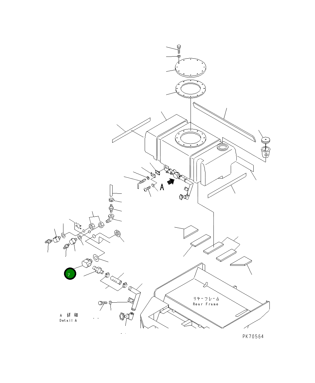 Бобышка 258-80-35560 Komatsu