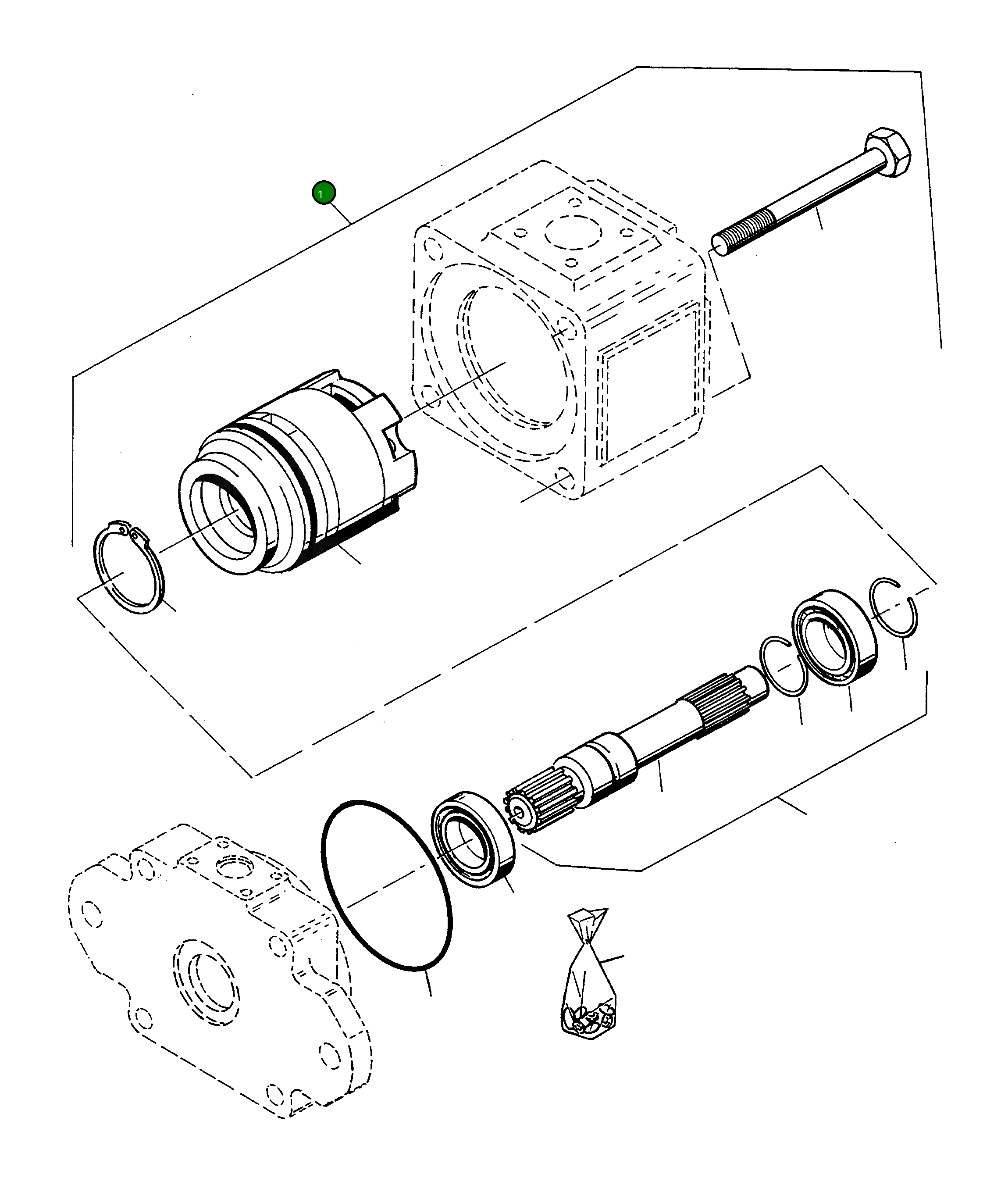 Гидравлический насос 4020502M91 Komatsu