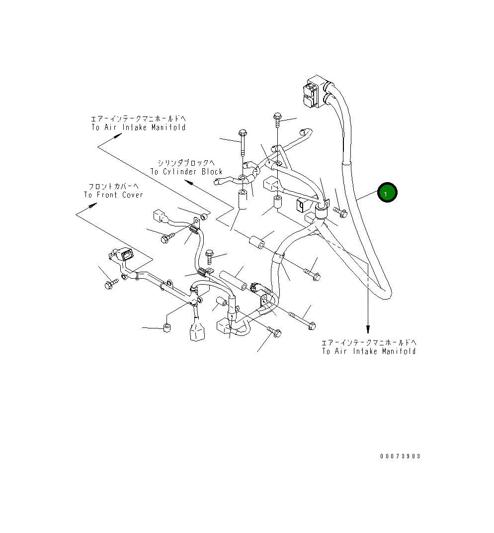 Жгут проводов 6271-81-8230 Komatsu