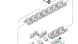 Звено гусеницы 762 580 73 Komatsu