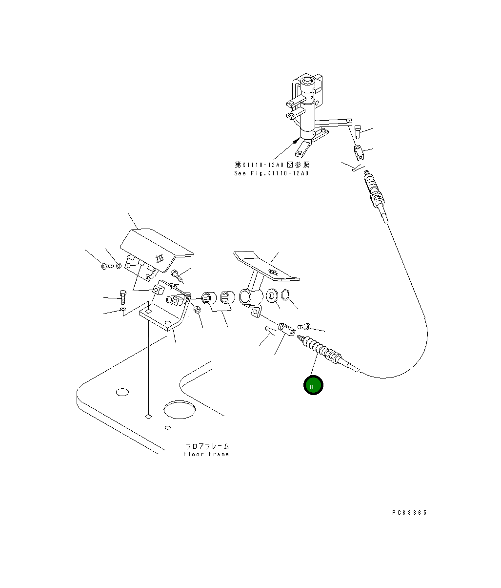 Кабель 20P-43-82210 Komatsu