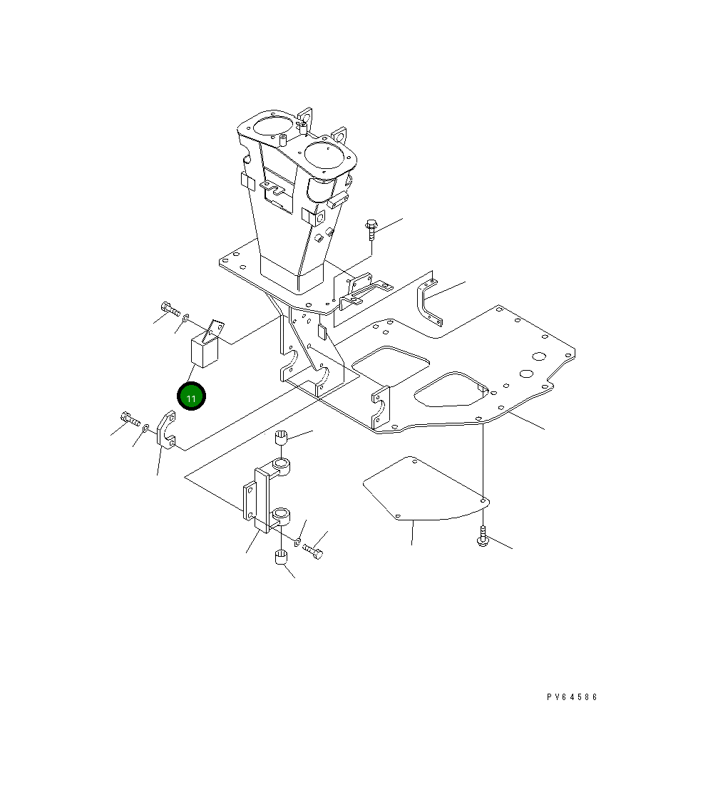 Блок 22K-62-11312 Komatsu