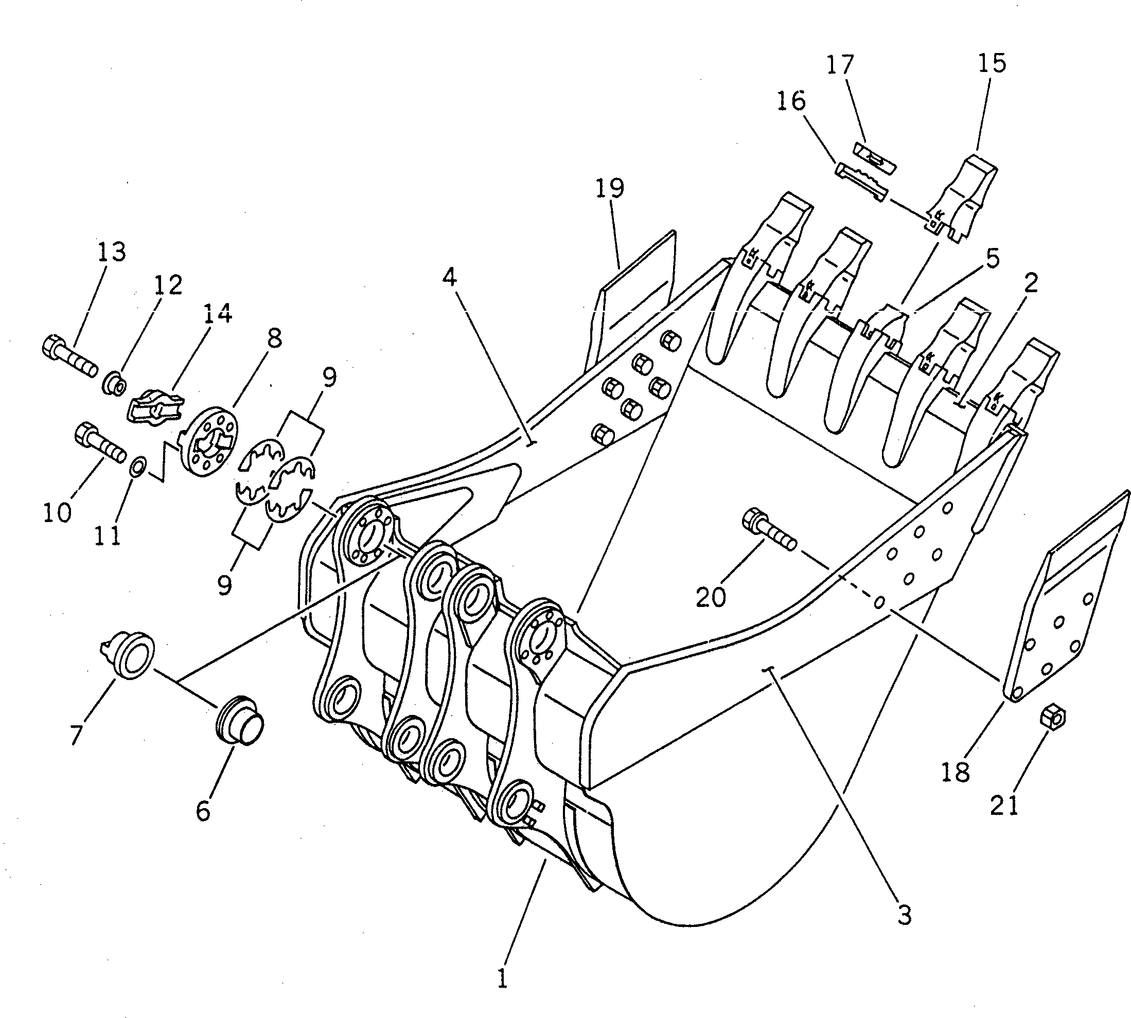 Палец 21T-72-14460 Komatsu