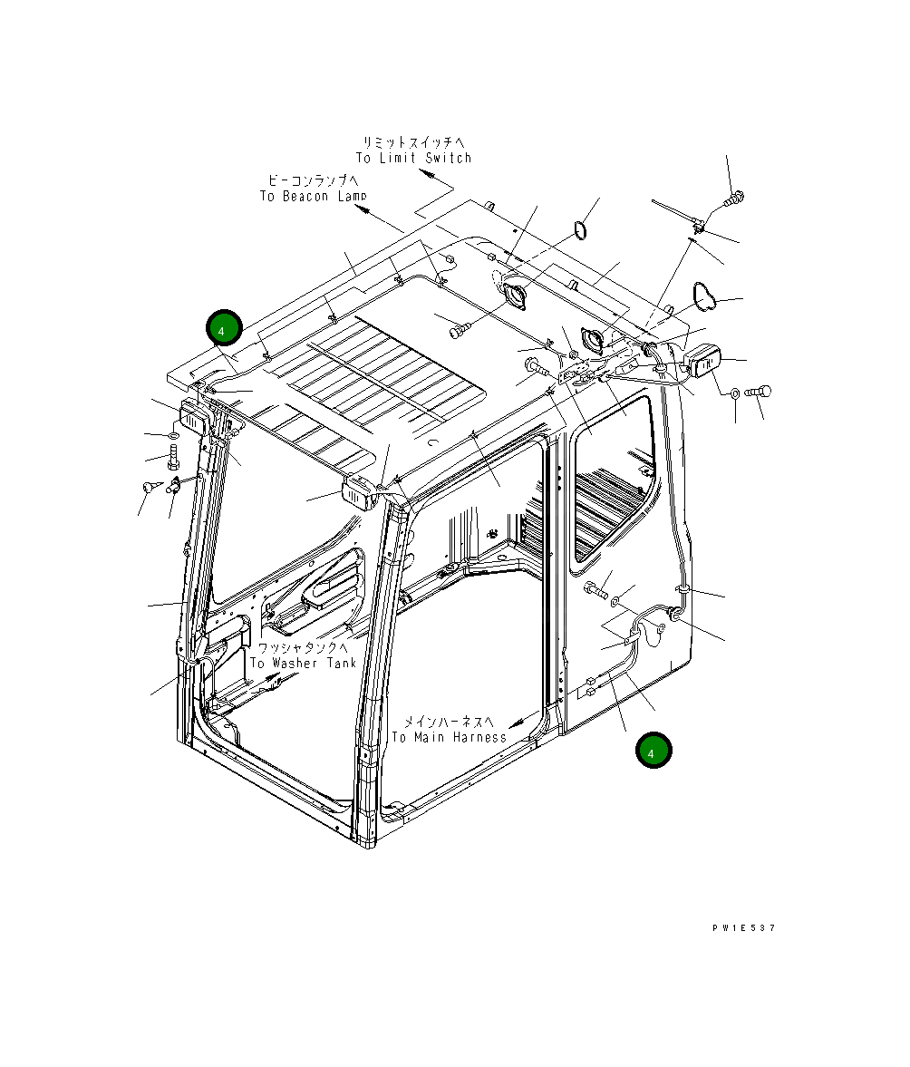 Жгут проводов 21N-54-38190 Komatsu