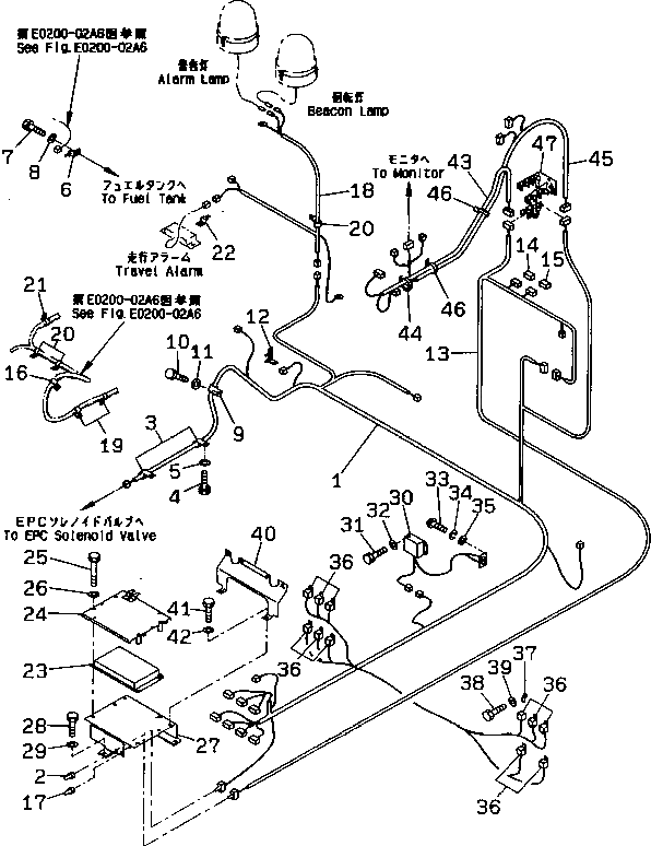 Жгут проводов 20Y-06-26160 Komatsu