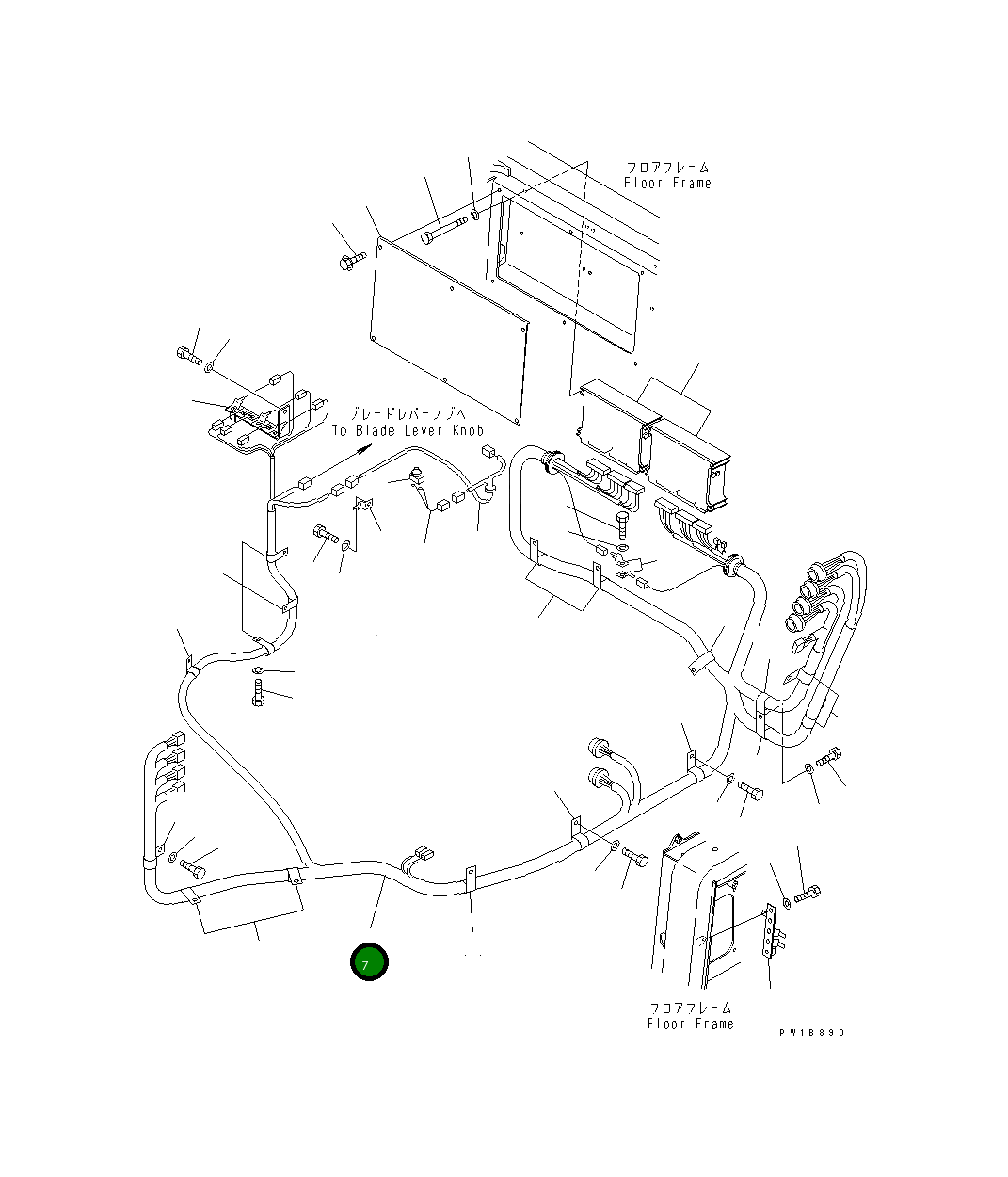 Жгут проводов 195-06-72120 Komatsu