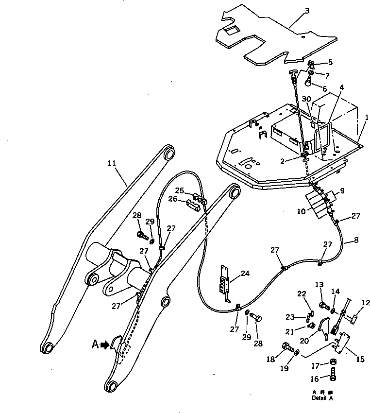 Блок (для селекторного клапана) 419-844-1630 Komatsu