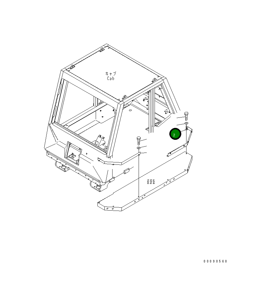 Защитный кожух 569-95-88350 Komatsu