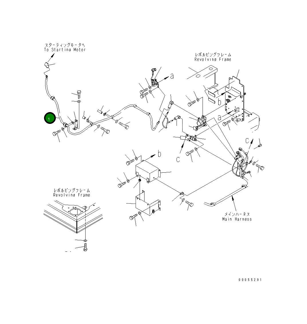 Кабель 21K-06-72271 Komatsu