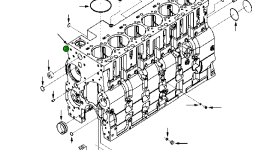 Блок цилиндра 6741-21-1123 Komatsu