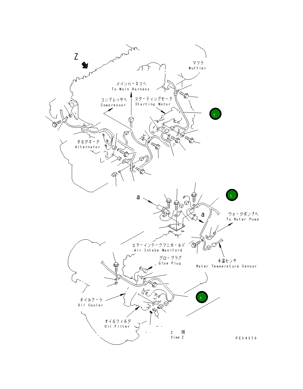 Жгут проводов 6222-83-4330 Komatsu