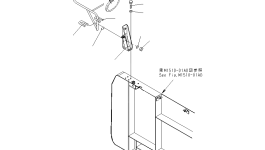 Зеркало 566-54-24370 Komatsu
