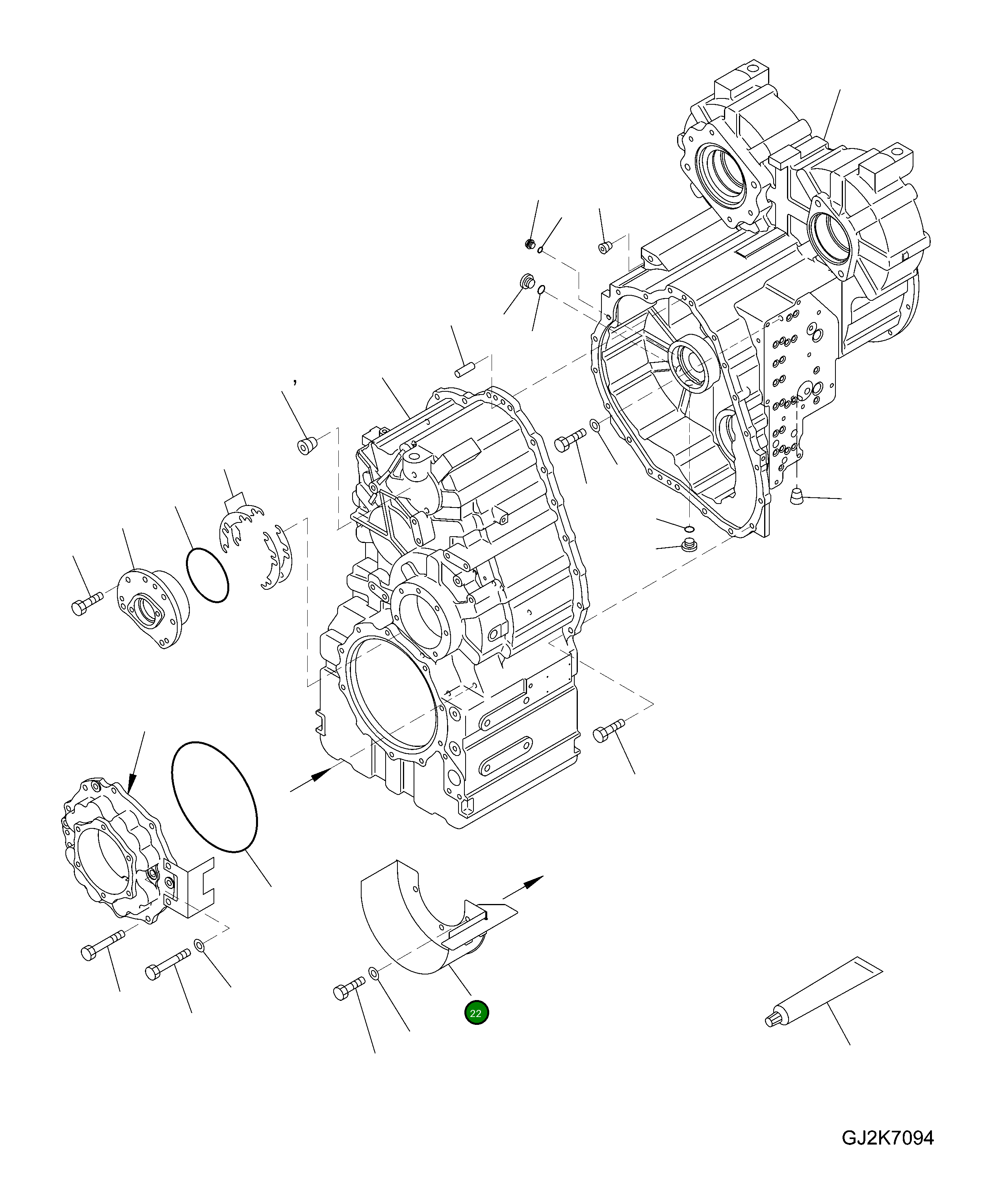 Дефлектор шестерни 714-07-24990 Komatsu