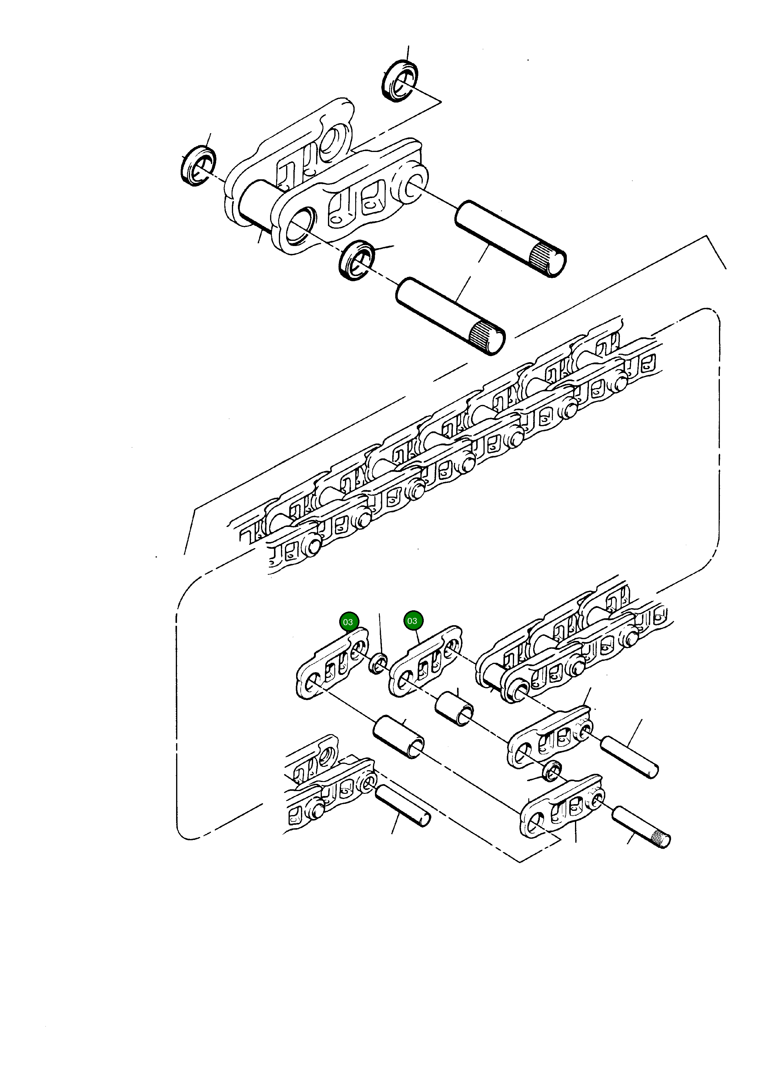 Звено гусеницы 762 579 73 Komatsu