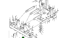 Балка рыхлителя с болтом 3/8 дюйма (без задней навески) 1261 670 H92 Komatsu