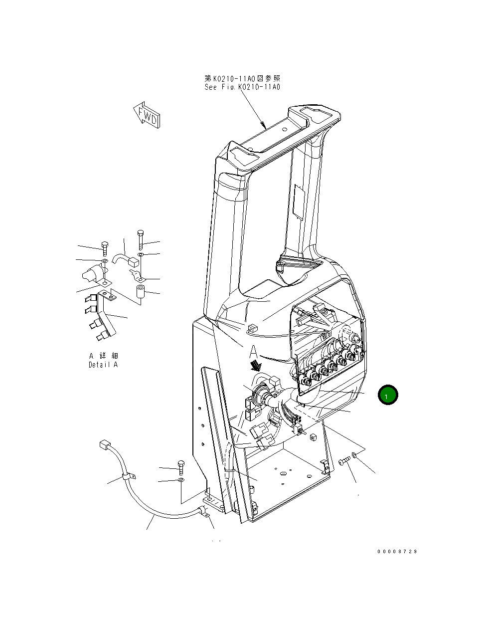 Жгут проводов 154-06-71340 Komatsu