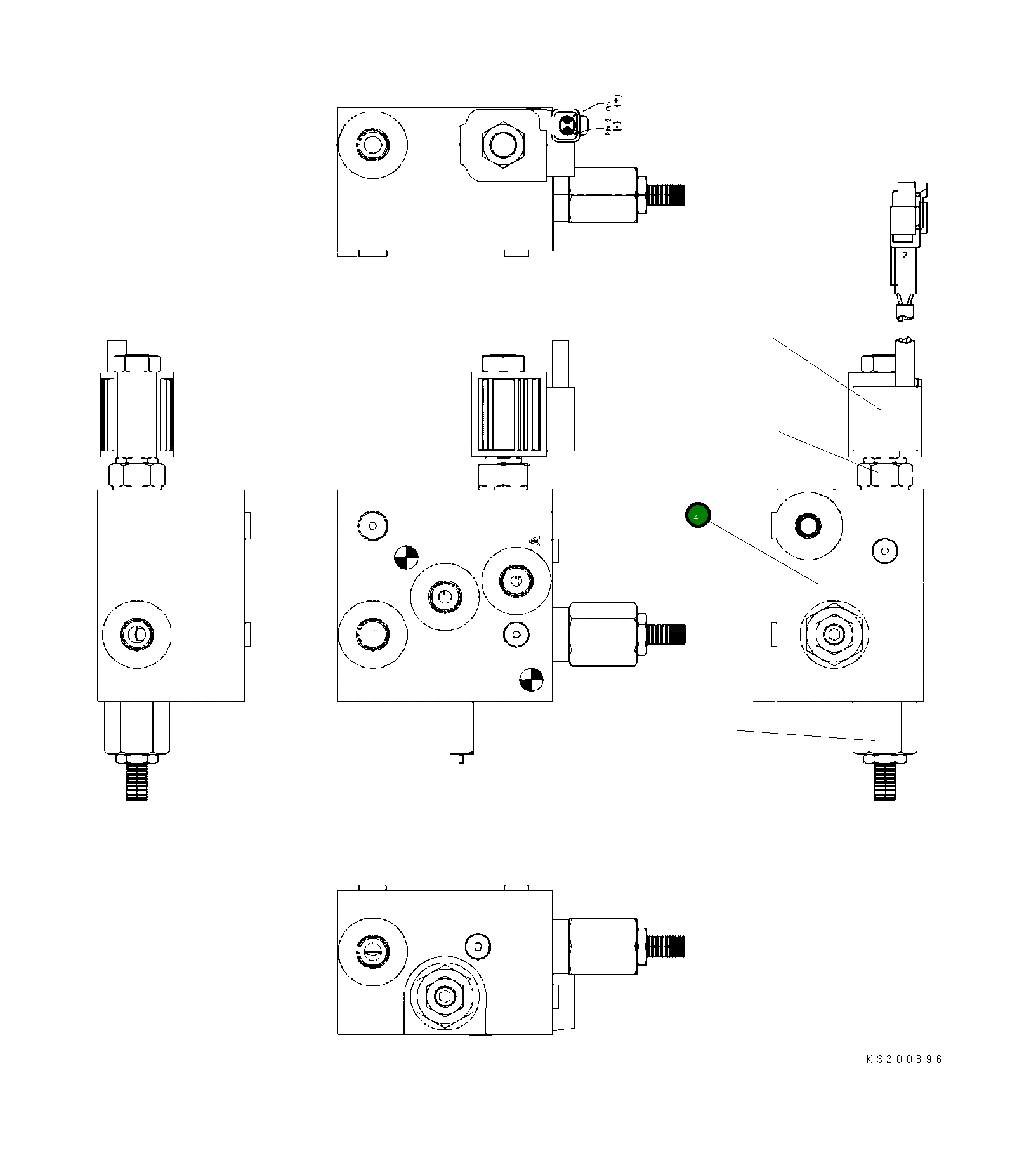 Блок 20Y-60-K2110 Komatsu